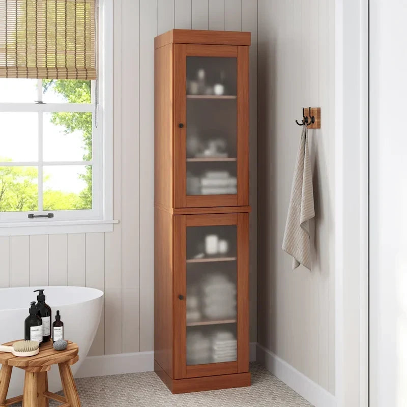 Meuble sous-vasque 100 % bois massif 42 cm avec portes en option par Palace Imports