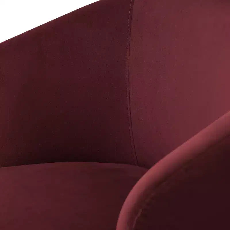 Fauteuil d'appoint pivotant moderne en velours, Fauteuil barillet rembourré avec rotation à 360°, Fauteuil de salon pour le séjour et le coin lecture - Panipeachy