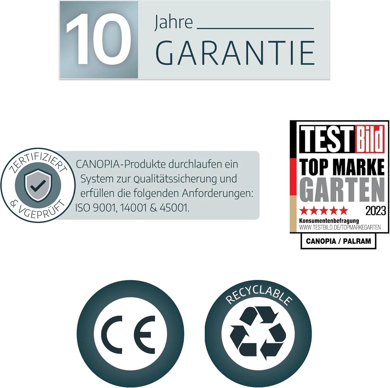 Canopia by Palram Carport Arizona 5000 en polycarbonate – Structure robuste en aluminium inoxydable protégeant la voiture du soleil