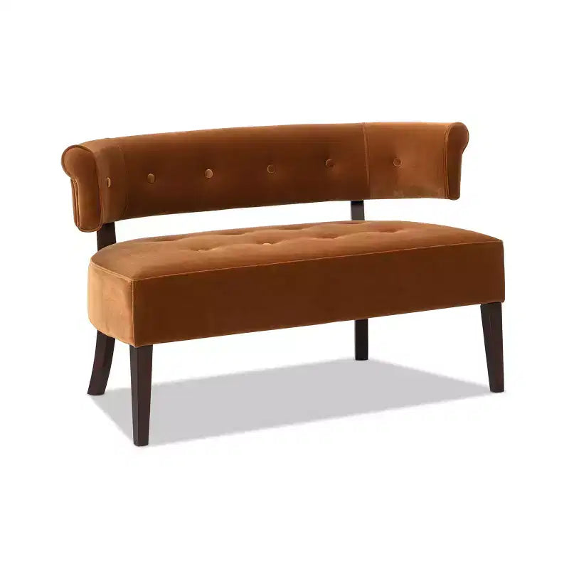Banc causeuse capitonné avec accoudoirs Jared Jennifer Taylor Home