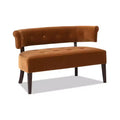 Banc causeuse capitonné avec accoudoirs Jared Jennifer Taylor Home