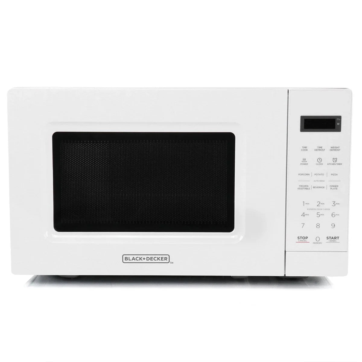 Four à micro-ondes numérique à LED de 0,7 pi³ et 700 W, blanc, avec sécurité enfant