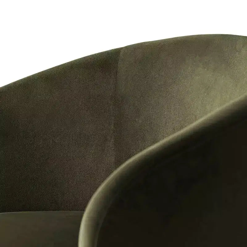 Fauteuil d'appoint pivotant moderne en velours, Fauteuil barillet rembourré avec rotation à 360°, Fauteuil de salon pour le séjour et le coin lecture - Panipeachy