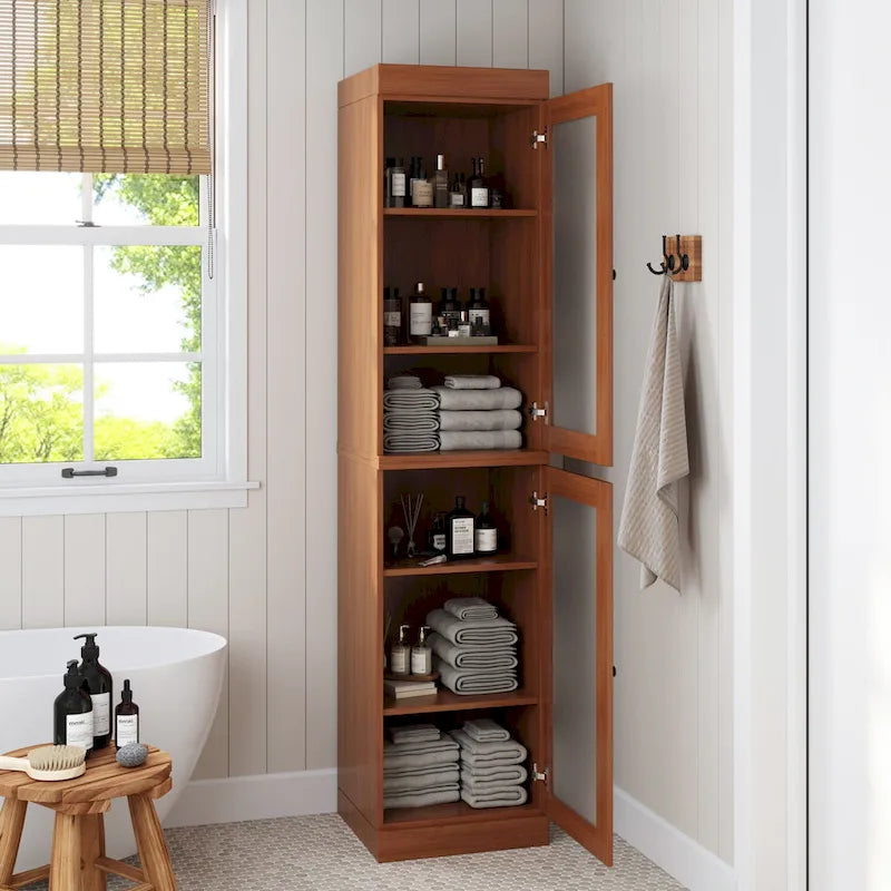 Meuble sous-vasque 100 % bois massif 42 cm avec portes en option par Palace Imports