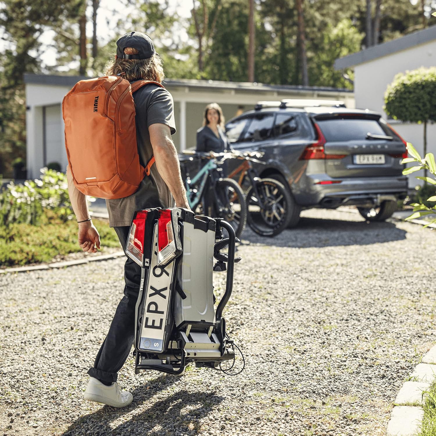 Thule EasyFold XT Porte-vélos sur attelage Noir/Aluminium pour 2 vélos