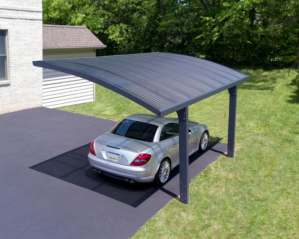 Canopia by Palram Carport Arizona 5000 en polycarbonate – Structure robuste en aluminium inoxydable protégeant la voiture du soleil