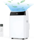Climatiseur Mobile 12000 BTU 3-En-1 Refroidissement, Ventilateur & Déshumidificateur 45L/Jour, Silencieux