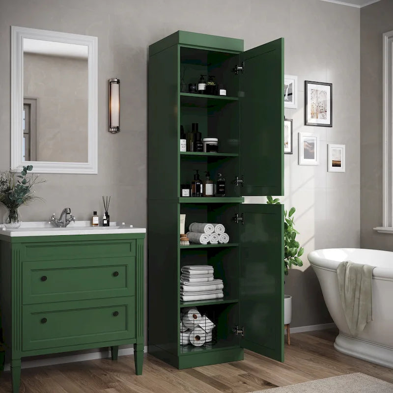 Meuble sous-vasque 100 % bois massif 42 cm avec portes en option par Palace Imports