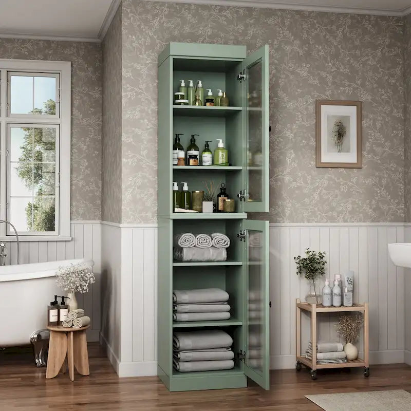 Meuble sous-vasque 100 % bois massif 42 cm avec portes en option par Palace Imports