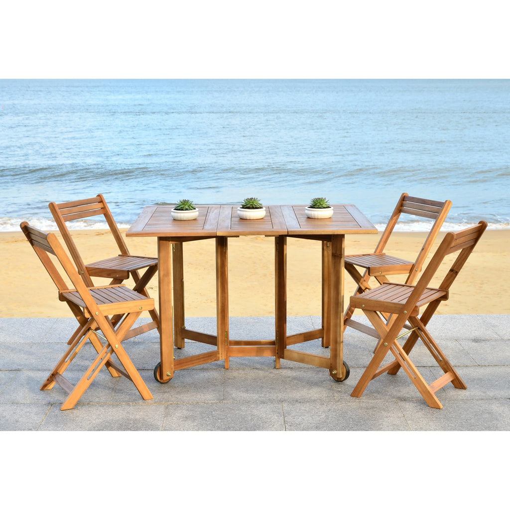 Ensemble de table à manger d'extérieur SAFAVIEH Outdoor Brandy 5 pièces - 43Lx35Px29H