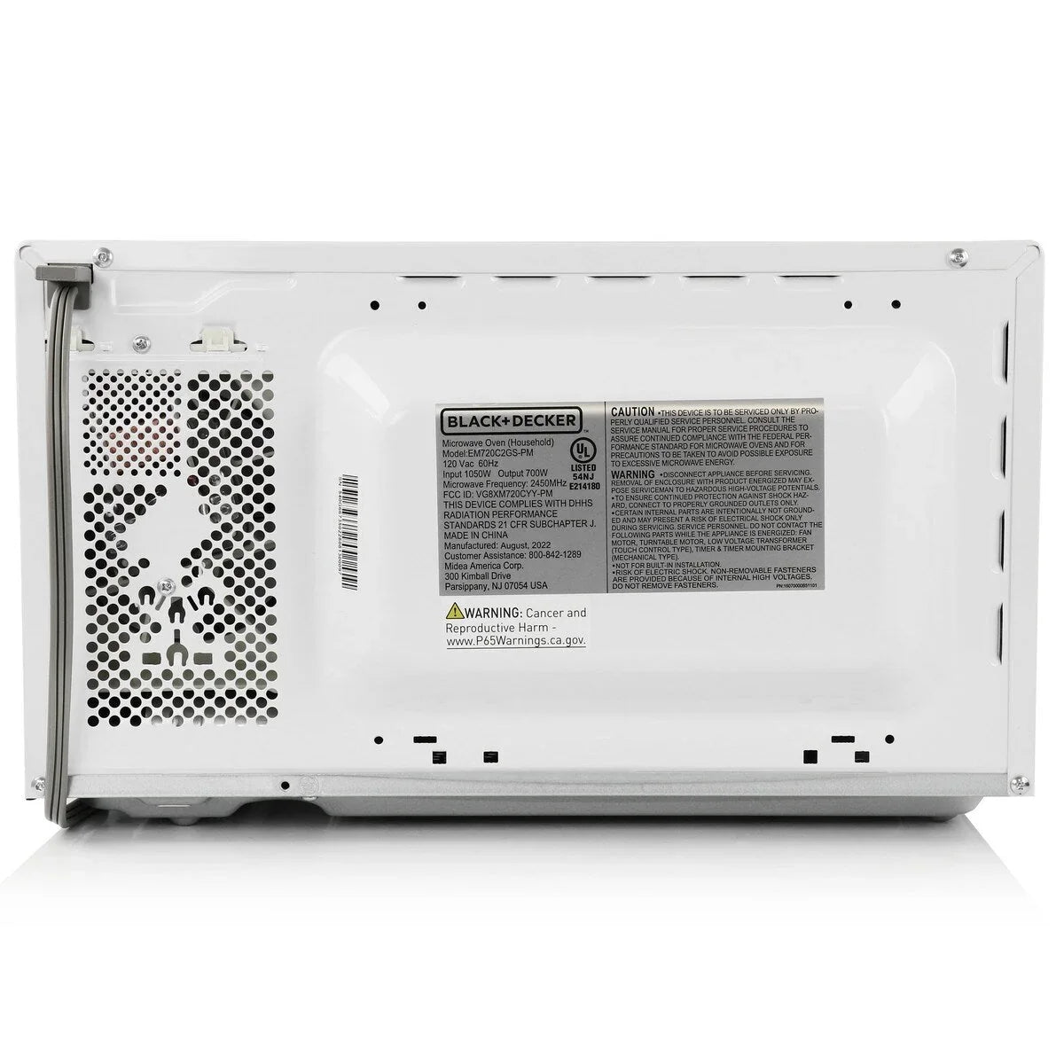 Four à micro-ondes numérique à LED de 0,7 pi³ et 700 W, blanc, avec sécurité enfant