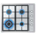 Plaque de cuisson gaz IsEasy MGBS-314A 4 feux Inox