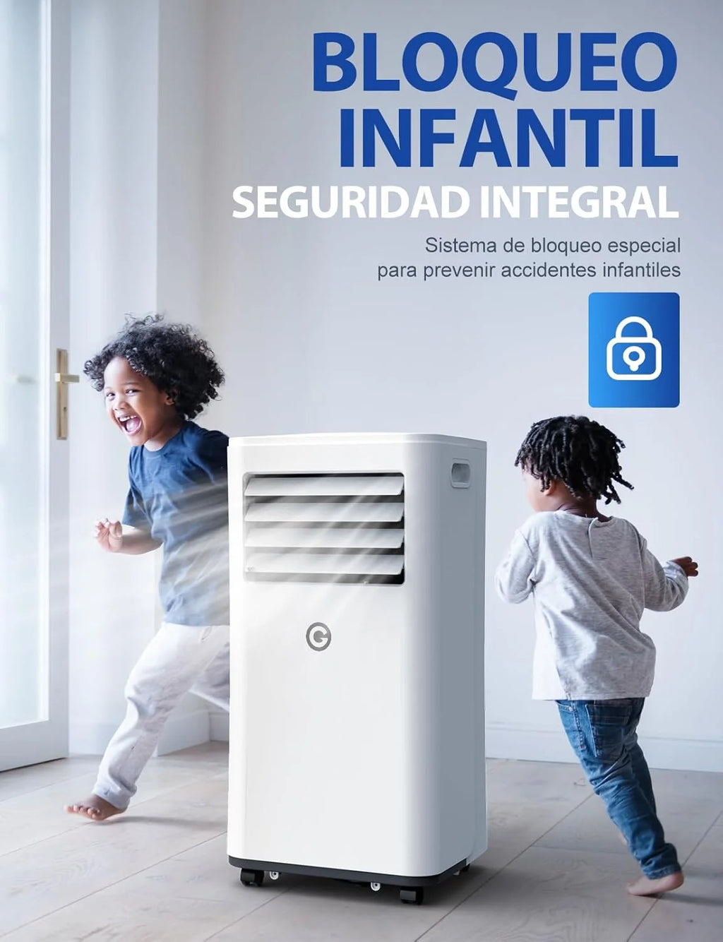 Climatiseur mobile 9000 BTU, 4-en-1