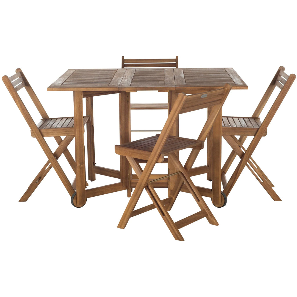 Ensemble de table à manger d'extérieur SAFAVIEH Outdoor Brandy 5 pièces - 43Lx35Px29H