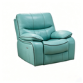 Grain Leather Recliner – Blue