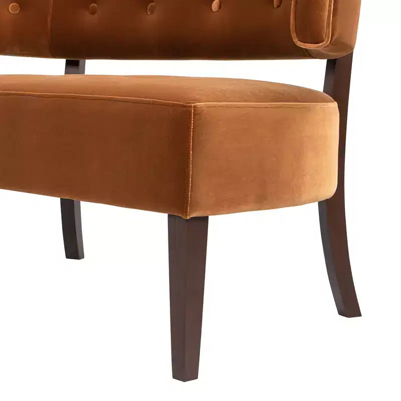 Banc causeuse capitonné avec accoudoirs Jared Jennifer Taylor Home
