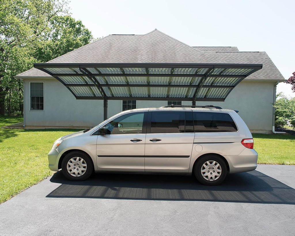 Canopia by Palram Carport Arizona 5000 en polycarbonate – Structure robuste en aluminium inoxydable protégeant la voiture du soleil