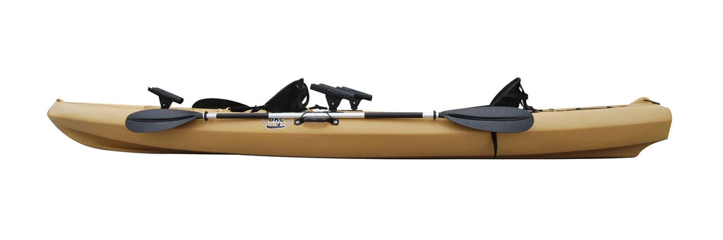Kayak de pêche tandem BKC TK181 3,9 m pour 2 personnes avec sièges rembourrés et pagaies – 2026