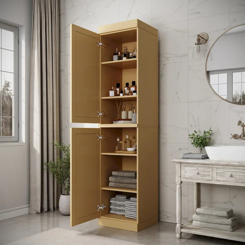 Meuble sous-vasque 100 % bois massif 42 cm avec portes en option par Palace Imports