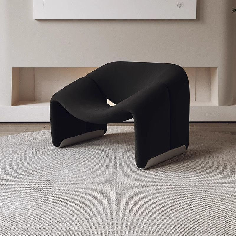 Cream Smile Armchair – Black