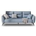 Modern 3-Seater Fabric Sofa – Blue
