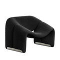 Cream Smile Armchair – Black