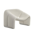 Cream Smile Armchair – White