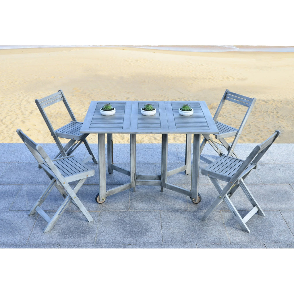 Ensemble de table à manger d'extérieur SAFAVIEH Outdoor Brandy 5 pièces - 43Lx35Px29H