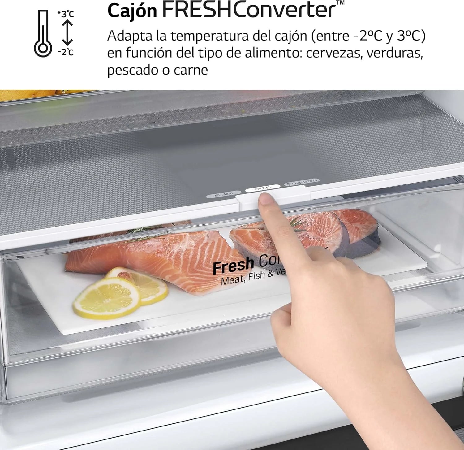 LG GBP61DSXGC – Réfrigérateur combiné No Frost avec congélateur, compresseur Smart Inverter, inox anti-traces, 186 cm, 341 L
