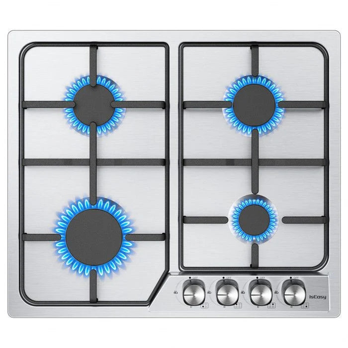 Plaque de cuisson gaz IsEasy MGBS-314A 4 feux Inox