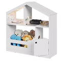 Étagère à livres pour enfants avec détecteur de mouvement, bibliothèque et organisateur de jouets en bois à 2 niveaux pour chambre d'enfant, crèche et salle de classe