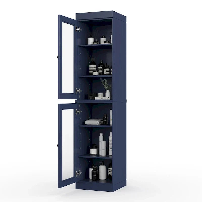 Meuble sous-vasque 100 % bois massif 42 cm avec portes en option par Palace Imports