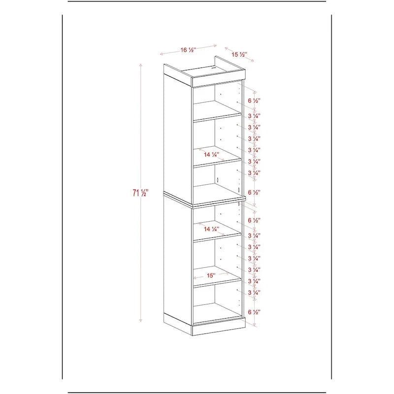 Meuble sous-vasque 100 % bois massif 42 cm avec portes en option par Palace Imports