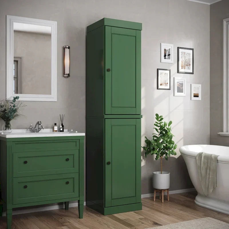 Meuble sous-vasque 100 % bois massif 42 cm avec portes en option par Palace Imports