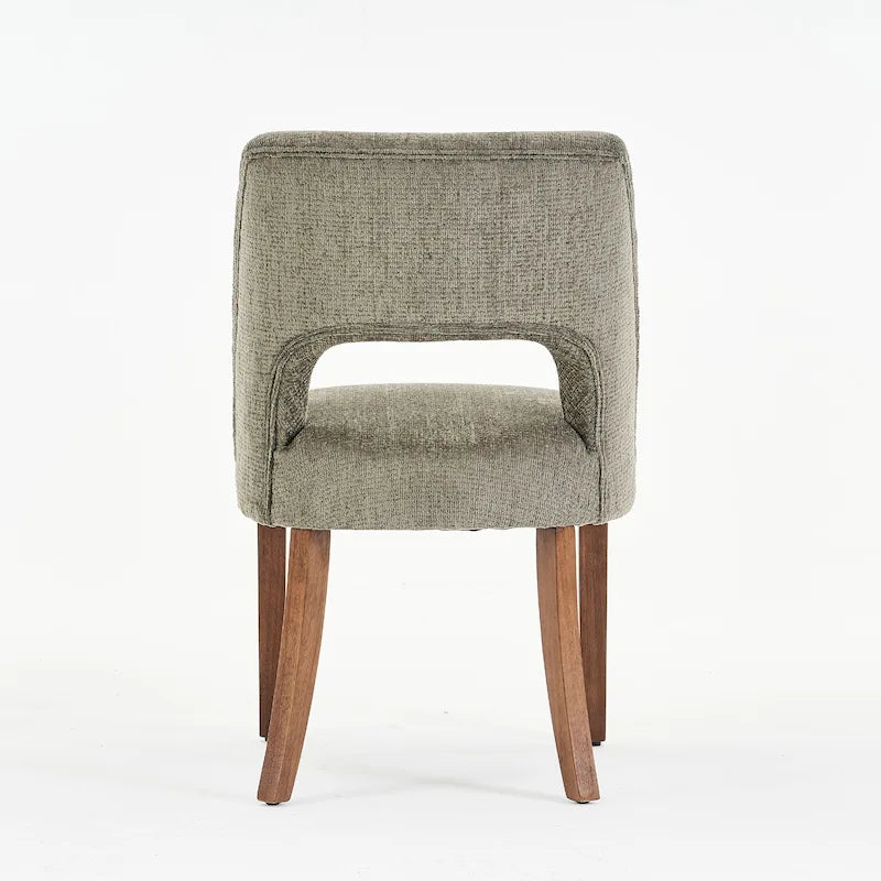 Lot de 4 chaises de salle à manger tapissées de tissu
