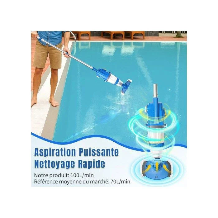 ALIGHTUP - Aspirateur de piscine électrique à main, Électrique  Nettoyeur de piscine, Nettoyeur à batterie, 230V, 33W - Bleu