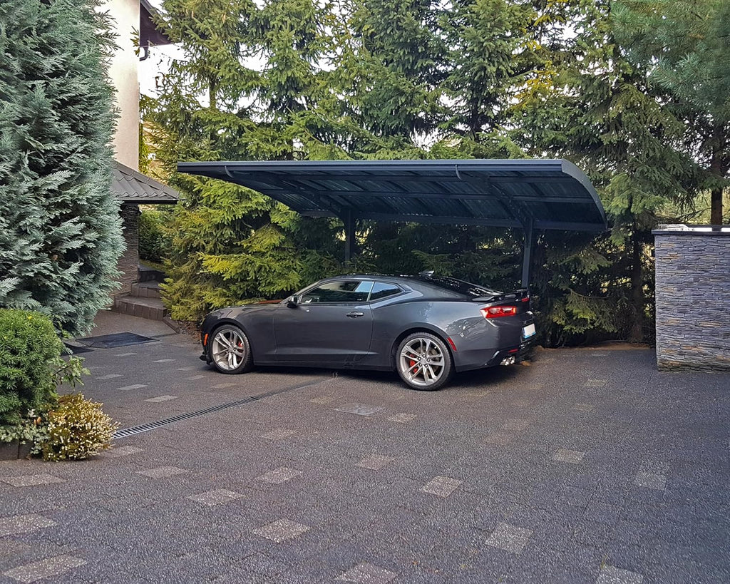 Canopia by Palram Carport Arizona 5000 en polycarbonate – Structure robuste en aluminium inoxydable protégeant la voiture du soleil