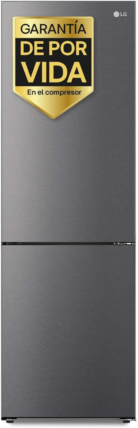 LG GBP61DSXGC – Réfrigérateur combiné No Frost avec congélateur, compresseur Smart Inverter, inox anti-traces, 186 cm, 341 L