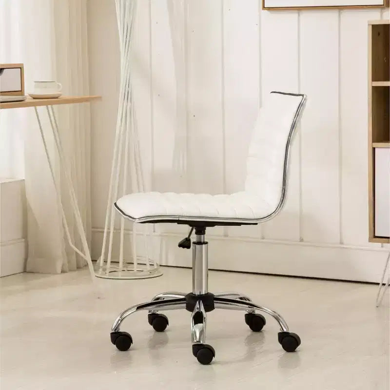 Chaise de bureau Fremo Chromel réglable à vérin pneumatique, blanche