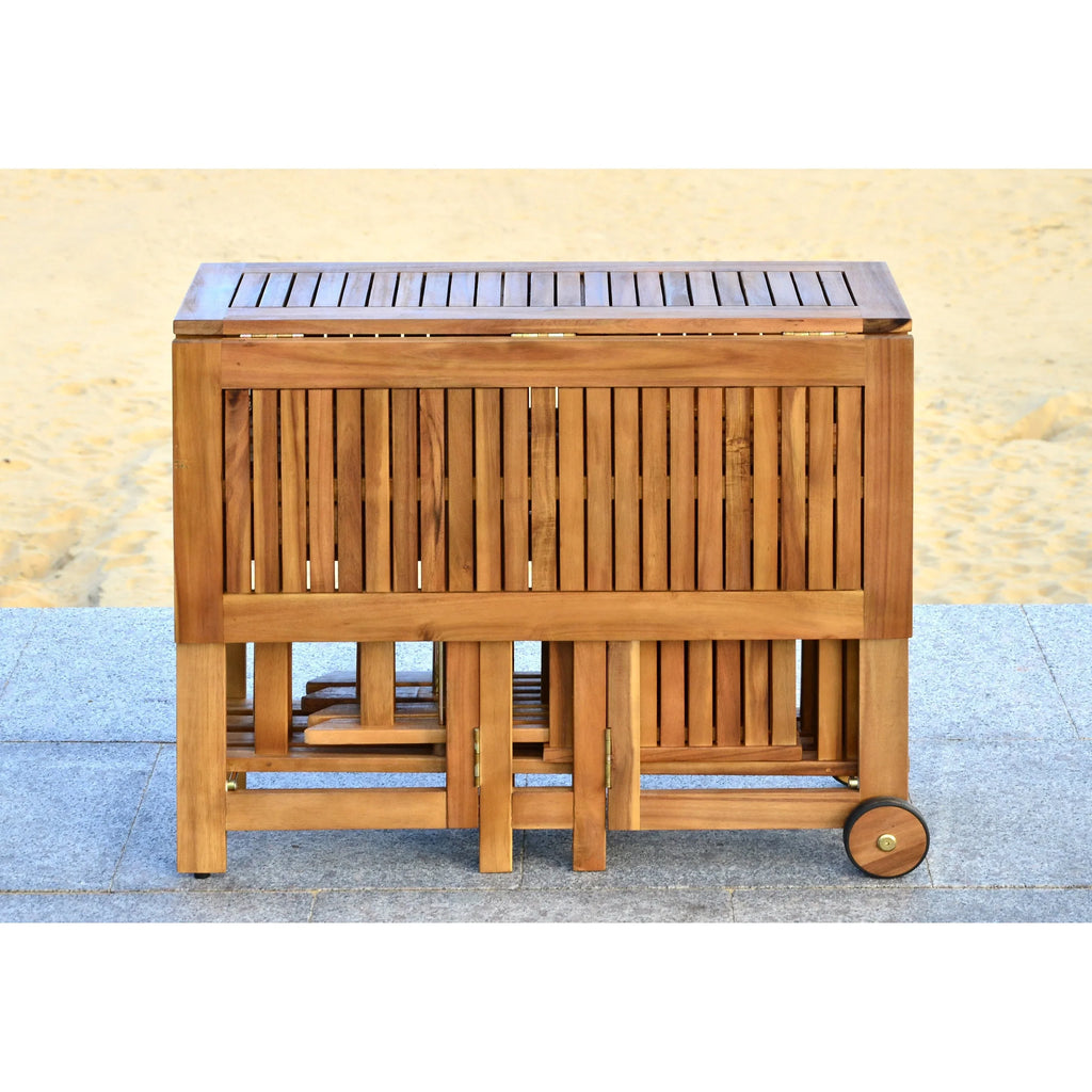 Ensemble de table à manger d'extérieur SAFAVIEH Outdoor Brandy 5 pièces - 43Lx35Px29H