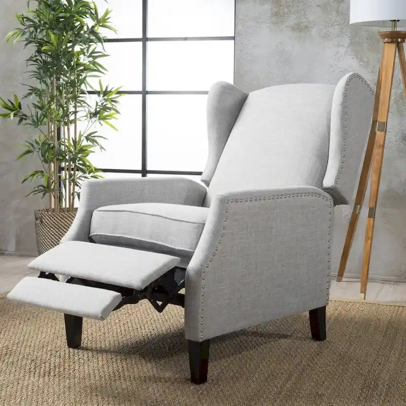 Fauteuil inclinable à dossier haut, rembourré, style classique, pour salon