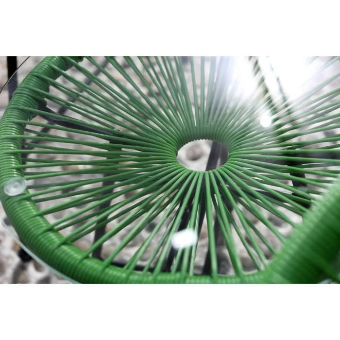 ACAPULCO - Ensemble de 2 fauteuils et table basse vert