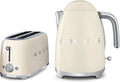 Smeg TSF02CRUK KLF01CRUK Ensemble grille-pain et bouilloire style rétro années 50 Crème